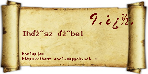 Ihász Ábel névjegykártya